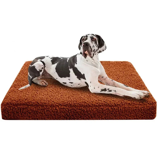 Pet Bed Mattress with Removable Washable Cover Pet Bed Orthopedic Memory Foam Dog Bed Pet